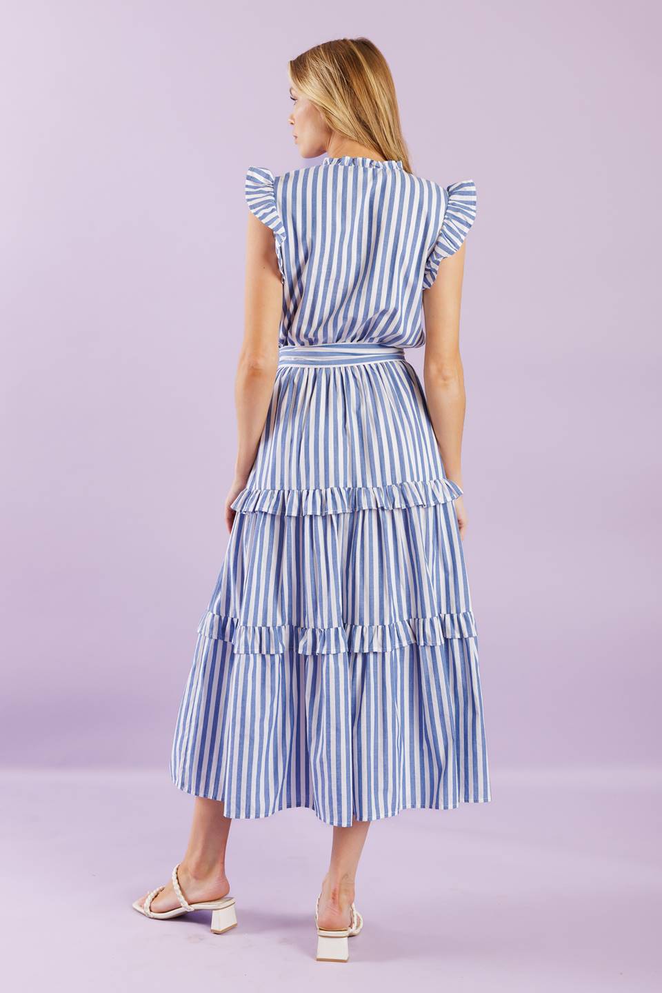 WHEN LIFE GIVES YOU WOVEN MIDI DRESS Flying Tomato